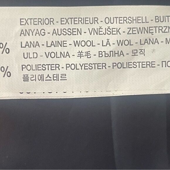 Zara Kids Navy Blue Wool Double Breasted Peacoat Toddler Girls Size 2y-3y Winter - Picture 5 of 5